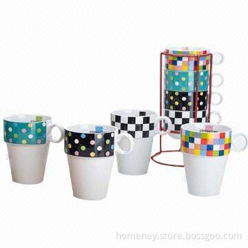 HNM011130 stackable mug with handle